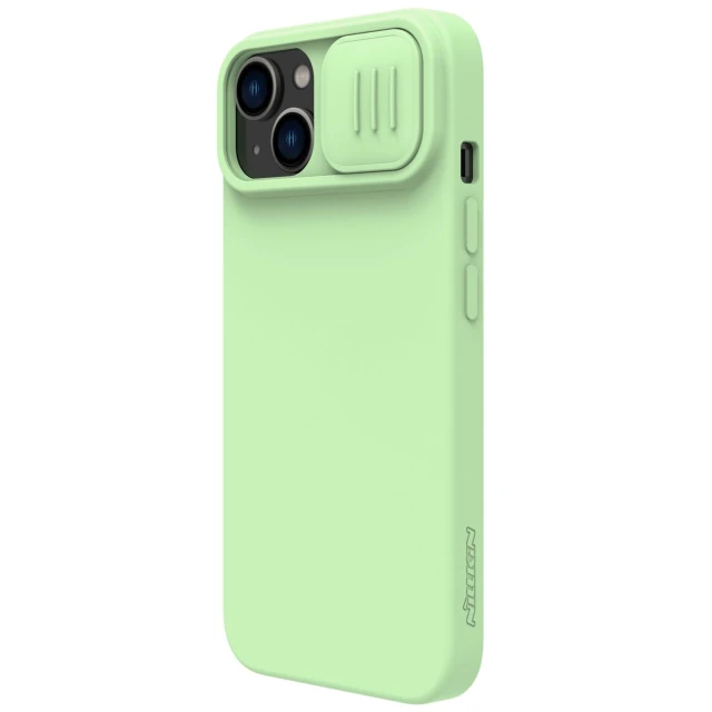 Чохол Nillkin Camshield Magnetic Silicone для iPhone 14 Plus Green with MagSafe (6902048249479)