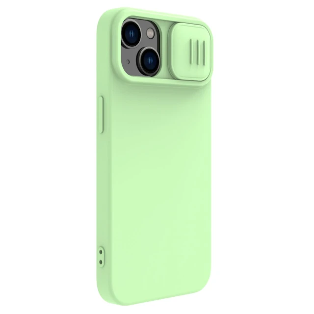 Чохол Nillkin Camshield Magnetic Silicone для iPhone 14 Plus Green with MagSafe (6902048249479)