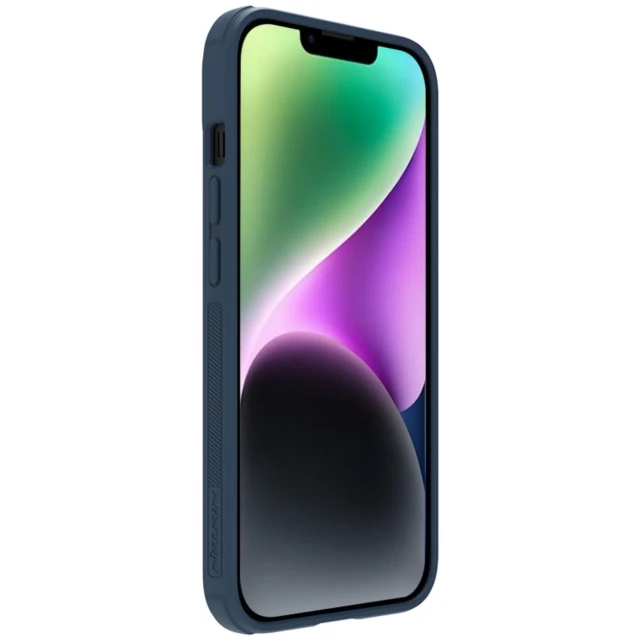 Чехол Nillkin Textured S для iPhone 14 | 13 Blue with MagSafe (6902048249547)