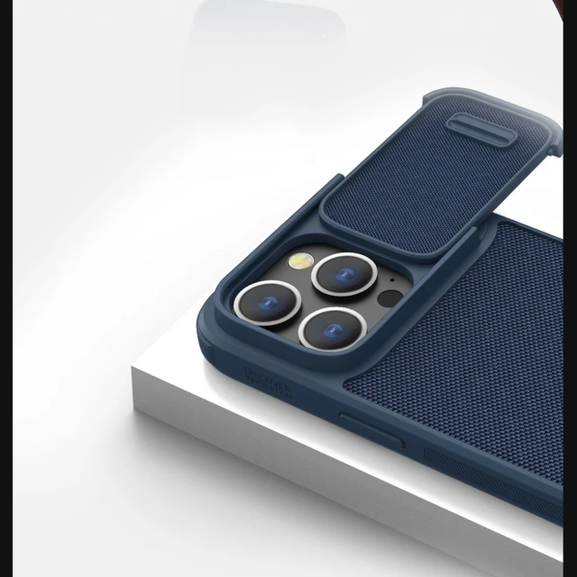 Чохол Nillkin Textured S для iPhone 14 Pro Max Blue with MagSafe (6902048249639)