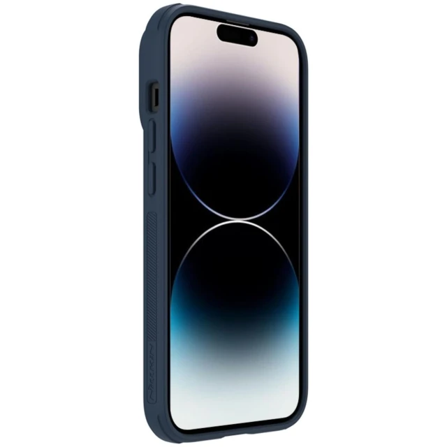Чохол Nillkin Textured S для iPhone 14 Pro Max Blue with MagSafe (6902048249639)