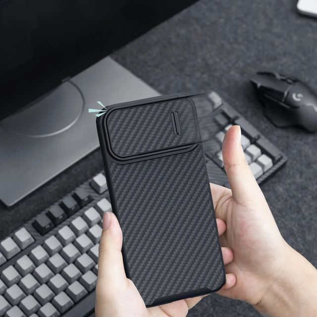 Чохол Nillkin Synthetic Fiber S для iPhone 14 Pro Max Black (6902048249806)