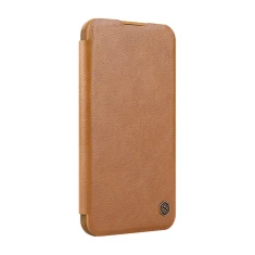 Чехол Nillkin Qin Prop Leather для iPhone 16 Brown (6902048281943)