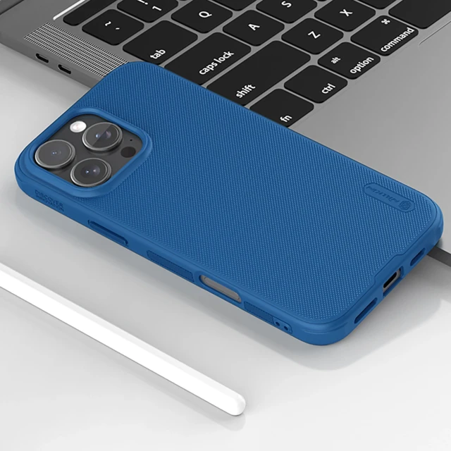 Чохол Nillkin Frosted Shield Pro для iPhone 16 Pro Синій (Super Frosted Shield Pro AP iPhone16 Pro Blue)