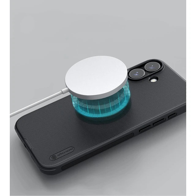 Чохол Nillkin Super Frosted Shield Pro Magnetic для iPhone 16 Black (Super Frosted Shield Pro Magnetic Case AP iPhone16 Black)