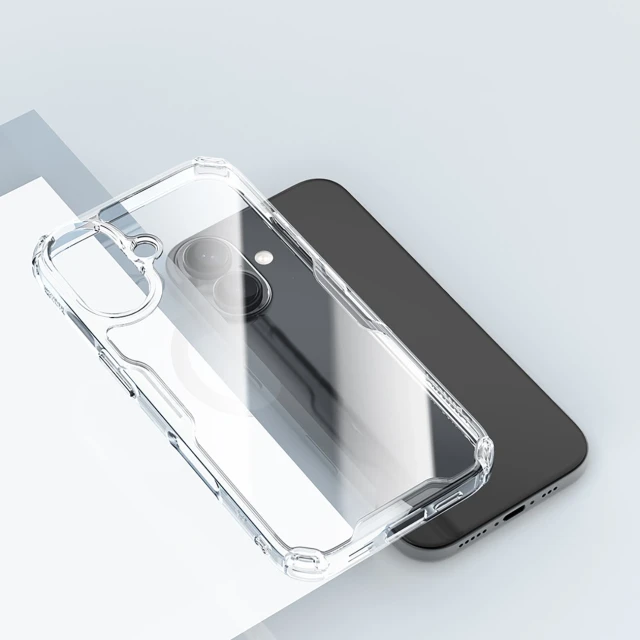 Чехол Nillkin Nature Pro для iPhone 16 White Transparent (6902048287181)