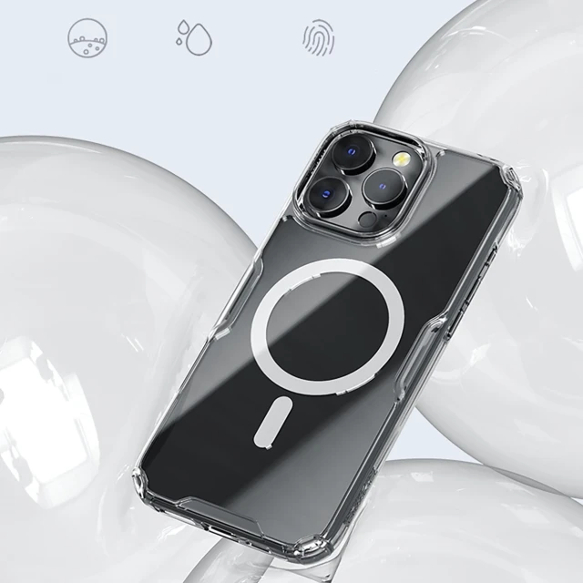 Чохол Nillkin Nature Pro для iPhone 16 Pro White Transparent with MagSafe (6902048287280)