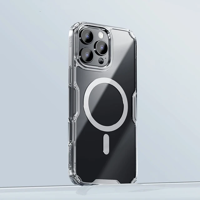 Чохол Nillkin Nature Pro для iPhone 16 Pro White Transparent with MagSafe (6902048287280)