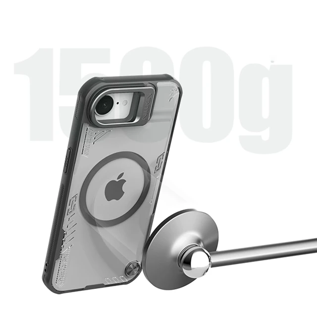 Чохол Nillkin Iceblade Prop для iPhone 16e Black with MagSafe (6902048296381)