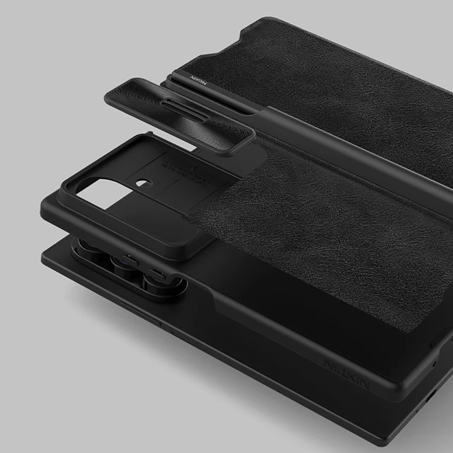 Чохол Nillkin Qin Pro для Samsung Galaxy Z Fold 7 Black (6902048298842)