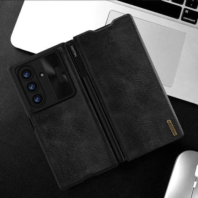 Чохол Nillkin Qin Pro для Samsung Galaxy Z Fold 7 Black (6902048298842)