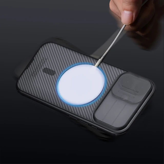 Чохол Nillkin CamShield Pro Magnetic для iPhone 17 Transparent Black with MagSafe (6902048303874)