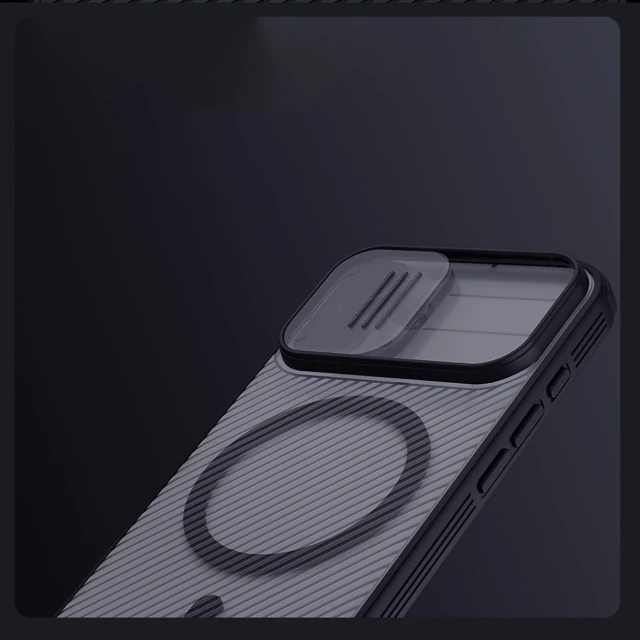 Чохол Nillkin CamShield Pro Magnetic для iPhone 17 Transparent Black with MagSafe (6902048303874)