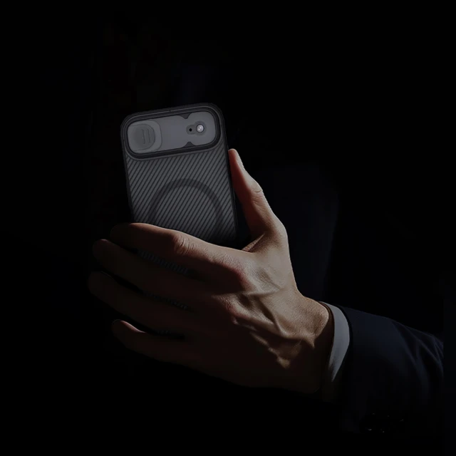 Чохол Nillkin CamShield Pro Magnetic для iPhone 17 Air Transparent Black with MagSafe (6902048303898)
