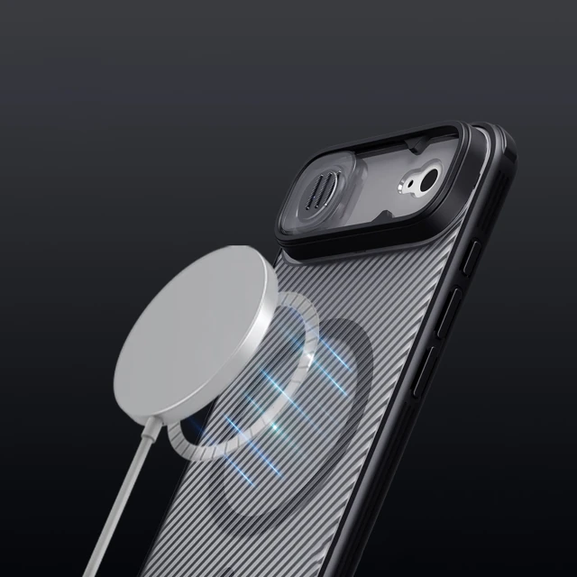 Чохол Nillkin CamShield Pro Magnetic для iPhone 17 Air Transparent Black with MagSafe (6902048303898)