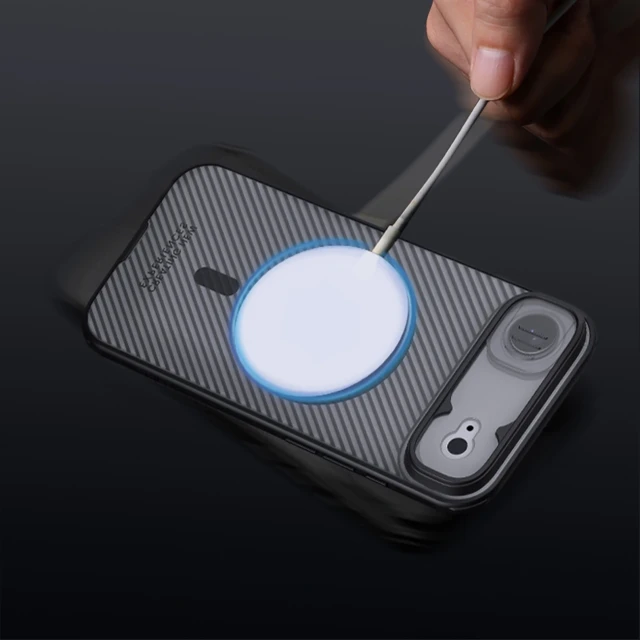 Чохол Nillkin CamShield Pro Magnetic для iPhone 17 Air Transparent Black with MagSafe (6902048303898)