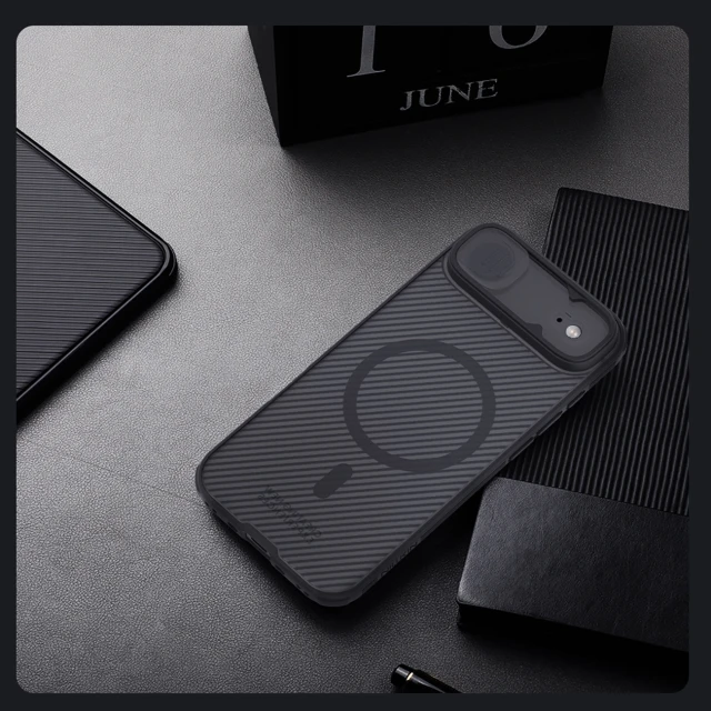 Чохол Nillkin CamShield Pro Magnetic для iPhone 17 Air Transparent Black with MagSafe (6902048303898)