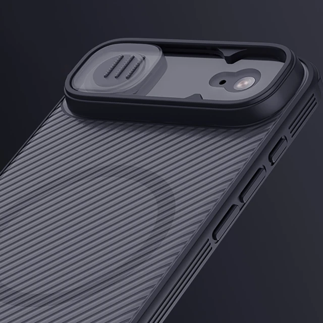 Чохол Nillkin CamShield Pro Magnetic для iPhone 17 Air Transparent Black with MagSafe (6902048303898)
