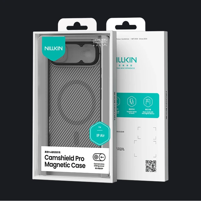 Чохол Nillkin CamShield Pro Magnetic для iPhone 17 Air Transparent Black with MagSafe (6902048303898)