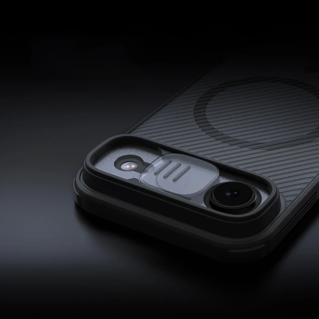 Чохол Nillkin CamShield Pro Magnetic для iPhone 17 Air Transparent Black with MagSafe (6902048303898)
