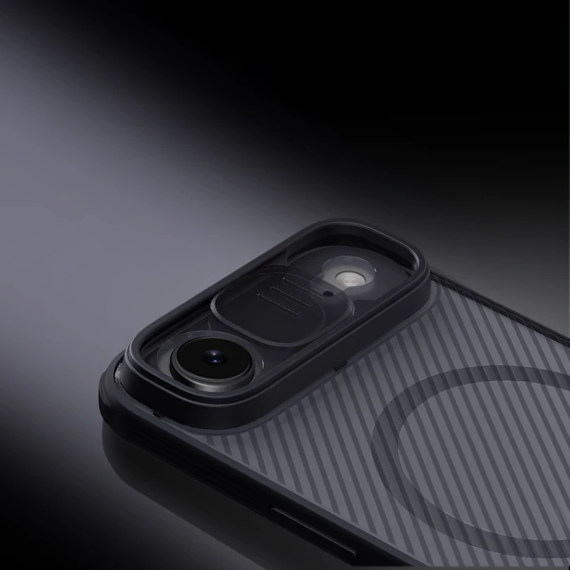 Чохол Nillkin CamShield Pro Magnetic для iPhone 17 Air Transparent Black with MagSafe (6902048303898)