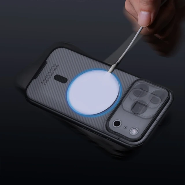 Чохол Nillkin CamShield Pro Magnetic для iPhone 17 Pro Transparent Black with MagSafe (6902048303911)
