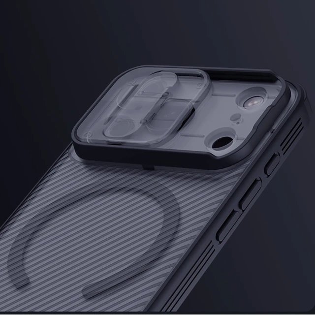 Чохол Nillkin CamShield Pro Magnetic для iPhone 17 Pro Transparent Black with MagSafe (6902048303911)
