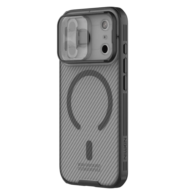 Чохол Nillkin CamShield Pro Magnetic для iPhone 17 Pro Transparent Black with MagSafe (6902048303911)