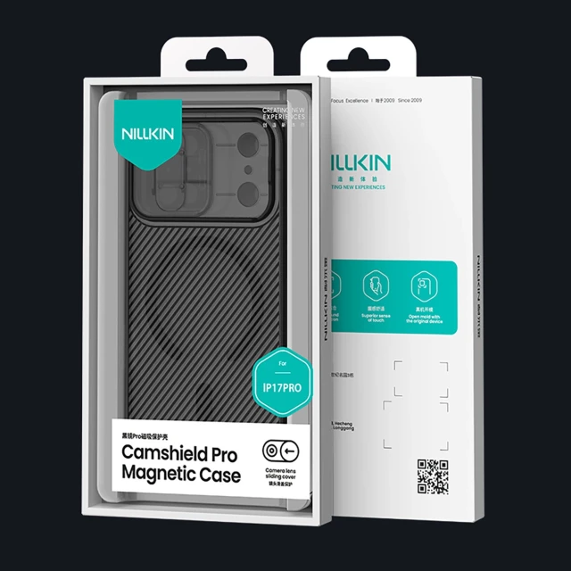 Чохол Nillkin CamShield Pro Magnetic для iPhone 17 Pro Transparent Black with MagSafe (6902048303911)