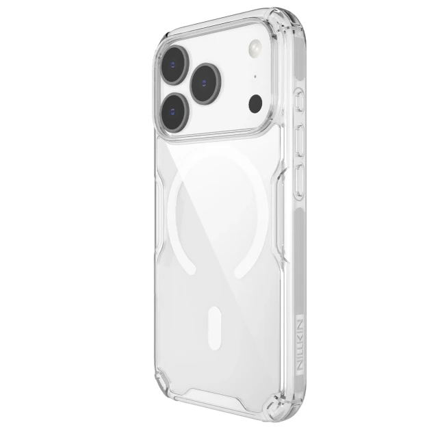 Чохол Nillkin Nature TPU Pro Magnetic для iPhone 17 Pro White with MagSafe (6902048304086)