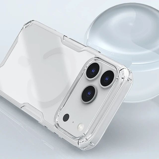 Чохол Nillkin Nature TPU Pro Magnetic для iPhone 17 Pro White with MagSafe (6902048304086)