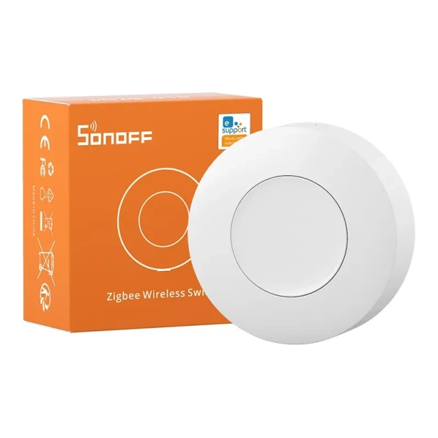 Розумний перемикач ZigBee Sonoff SNZB-01P (круглий) (SNZB-01P)