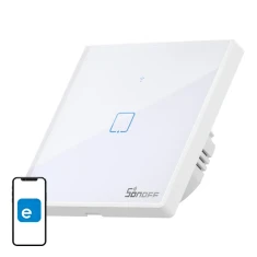 Сенсорний вимикач світла WiFi + RF 433 Sonoff T2 EU TX 1-канальний (T2EU1C-TX)