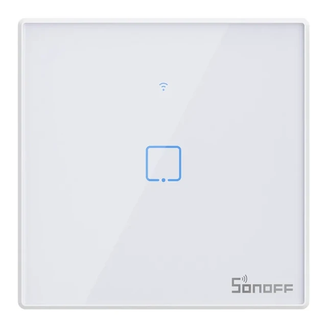 Сенсорний вимикач світла WiFi + RF 433 Sonoff T2 EU TX 1-канальний (T2EU1C-TX)