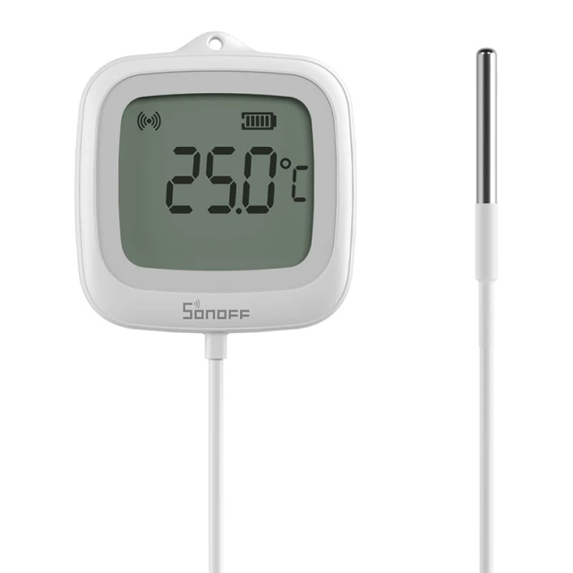 Датчик температури ZigBee LCD Sonoff SNZB-02LD (з зондом) (SNZB-02LD)