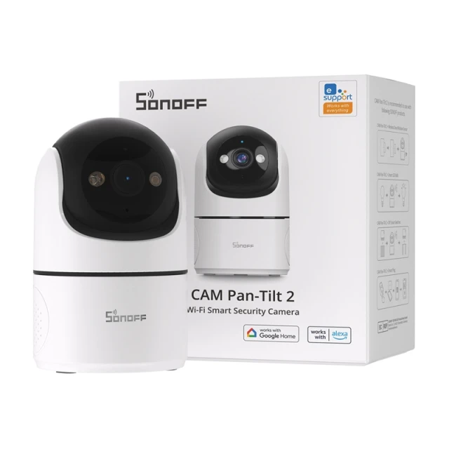 Розумна WiFi камера Sonoff CAM-PT2 2MP (CAM-PT2)