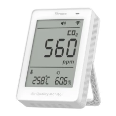 Вимірювач якості повітря WiFi LCD Sonoff AirGuard CO2 (SAWF-08P)