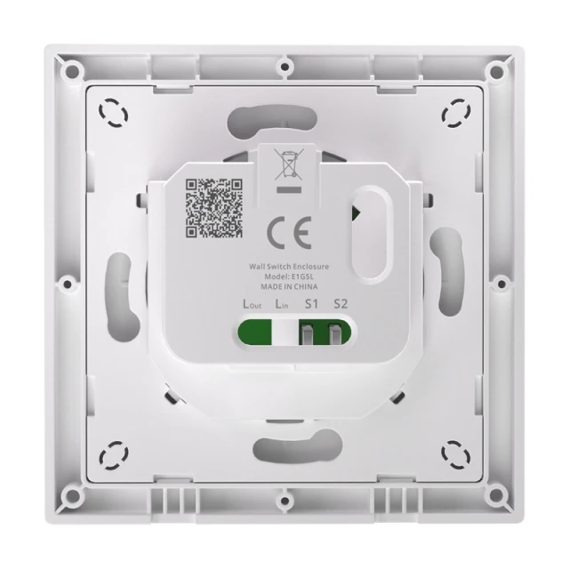 Корпус для настінного вимикача Sonoff E1GSL (без N) (E1GSL)