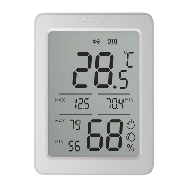 Датчик температури та вологості Sonoff AirGuard SNZB-02DR2 ZigBee LCD (SNZB-02DR2)