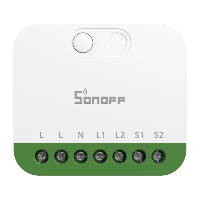 Двоканальний міні перемикач Sonoff MINI-2GS Matter (MINI-2GS)