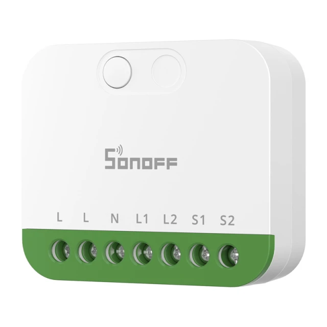Двоканальний міні перемикач Sonoff MINI-2GS Matter (MINI-2GS)