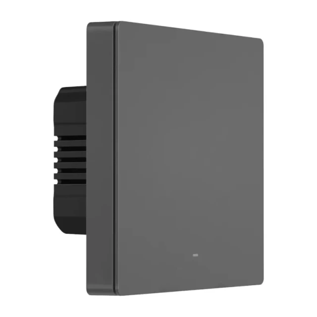 Розумний 1-канальний Wi-Fi настінний вимикач Sonoff M5-1C-86 Black (M5-1C-86M)