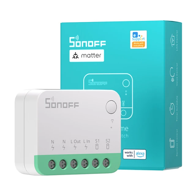 Розумний міні перемикач WiFi Sonoff MINIR4M Matter (MINIR4M)