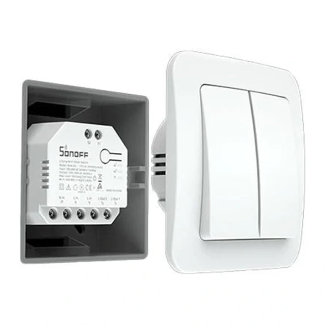 Реле Sonoff DUALR3 Wi-Fi 2-канальное White (6920075775402)