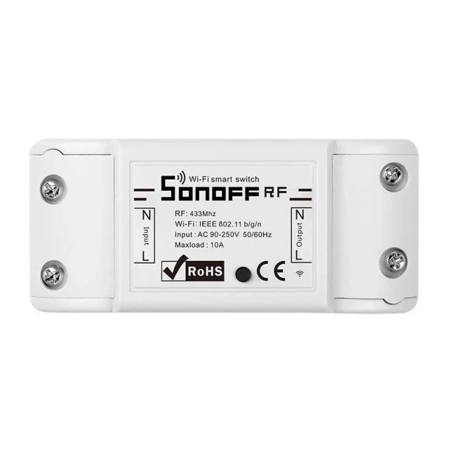 Перемикач Sonoff RFR2 Wi-Fi RF 433MHz White (M0802010002)