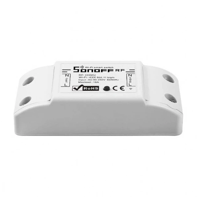 Перемикач Sonoff RFR2 Wi-Fi RF 433MHz White (M0802010002)