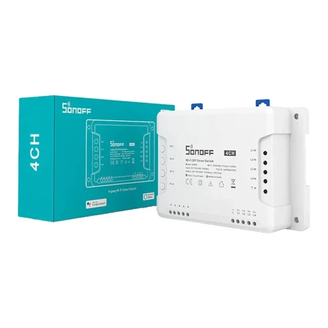 Реле Sonoff 4CHR3 Wi-Fi 4-канальне White (M0802010003)