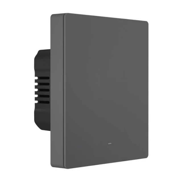 Розумний 1-канальний Wi-Fi настінний вимикач Sonoff M5-1C-80 Black (6920075777062)