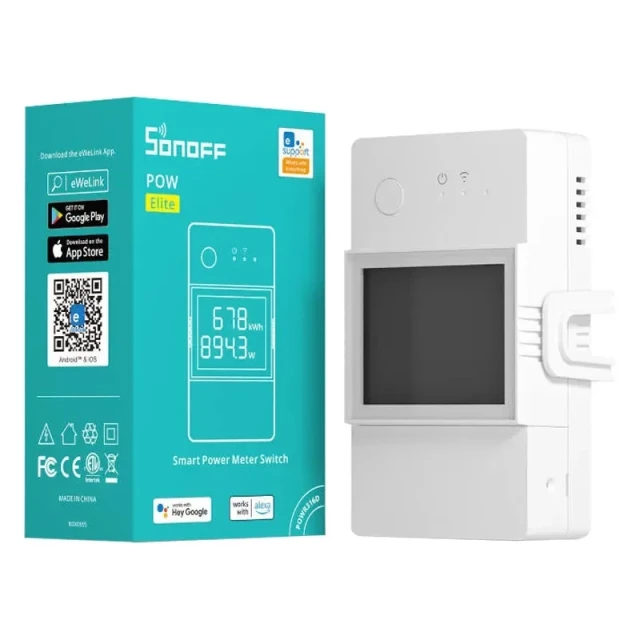 Wi-Fi трансмітер Sonoff POW Elite 16A White (POWR316D)