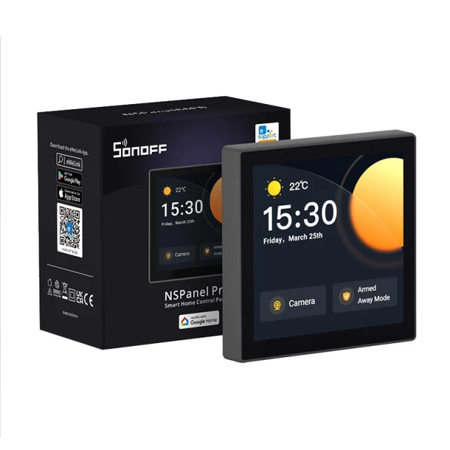 Панель управління Sonoff NSPanel Pro з сенсорним екраном ZigBee 3.0 Black (NSPanel86PB)